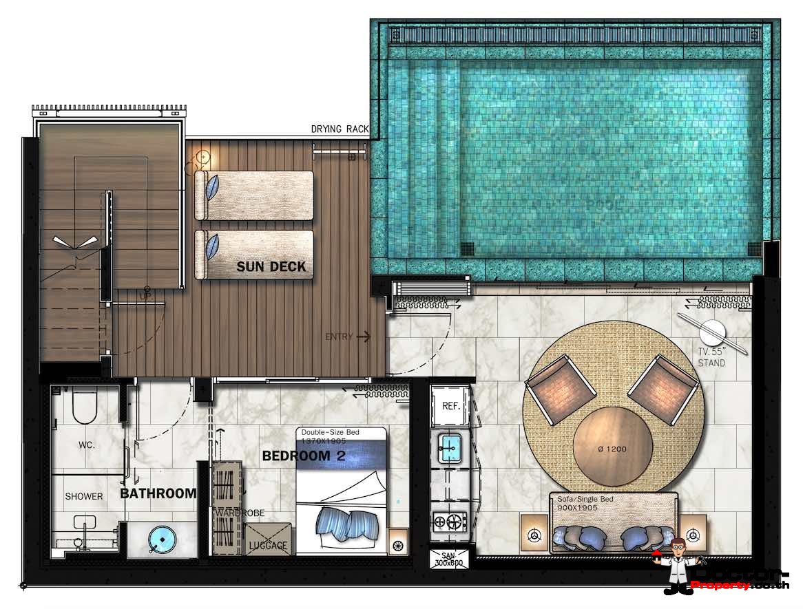 New 2 Bedroom Sea View Villa - Sheraton Grand Bay Residences - Ao Po - Phuket East - for sale