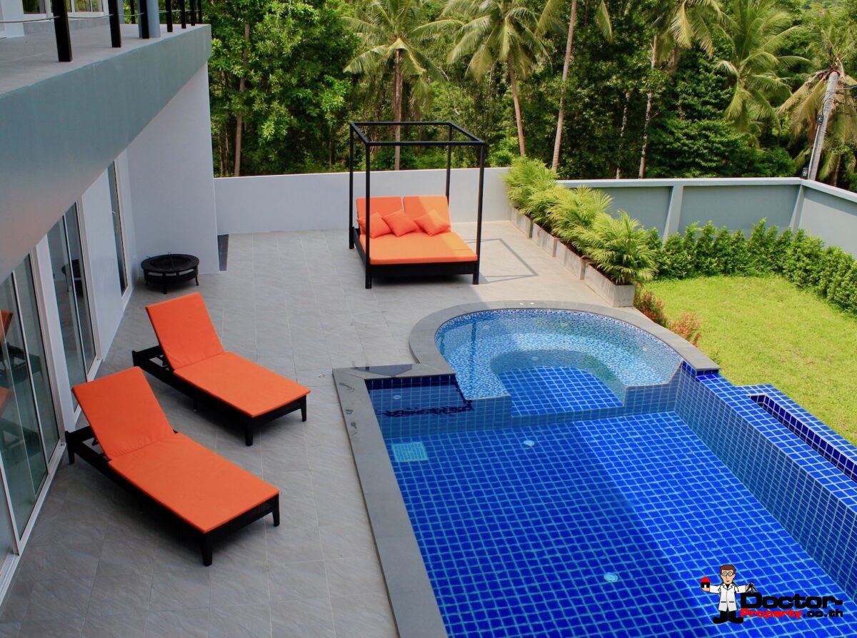 5 Bedroom Sea View Villa - Bang Rak - Koh Samui - for sale