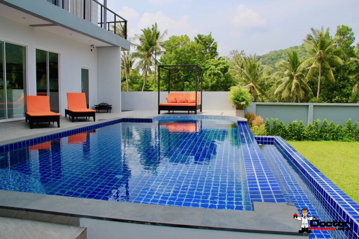 5 Bedroom Sea View Villa - Bang Rak - Koh Samui - for sale