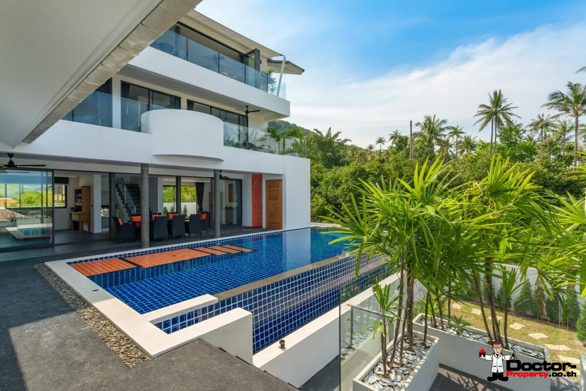 7 Bedroom Sea View Villa - Bang Rak - Koh Samui - for sale