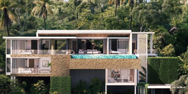 New 4 Bedroom Villa with spectacular Sea Views – Chaweng Noi – Koh Samui – For Sale