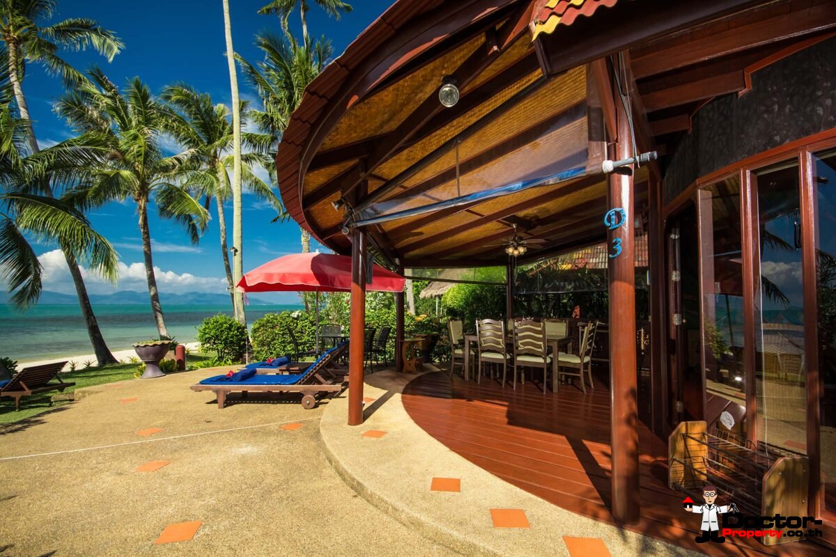 Fantastic 3 Bedroom Beachfront Villa - Bang Por - Koh Samui - for sale