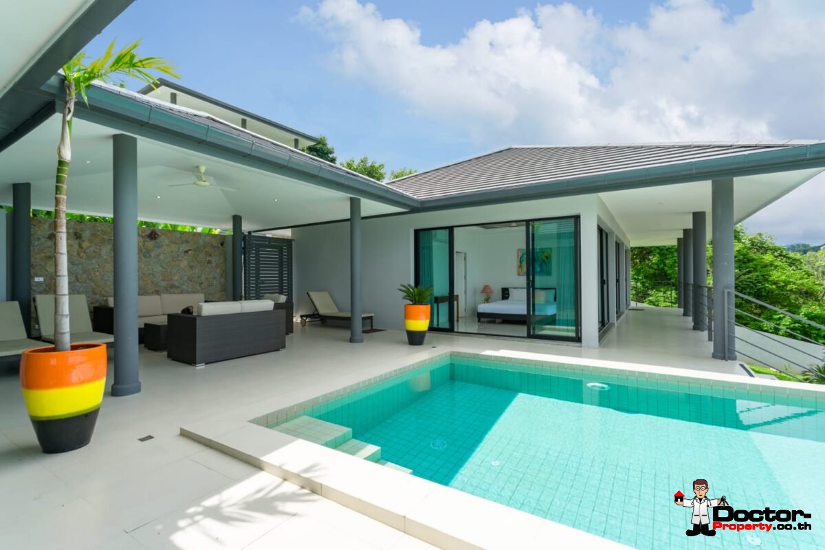 3 Bedroom Sea View Villa - Bophut - Koh Samui - for sale