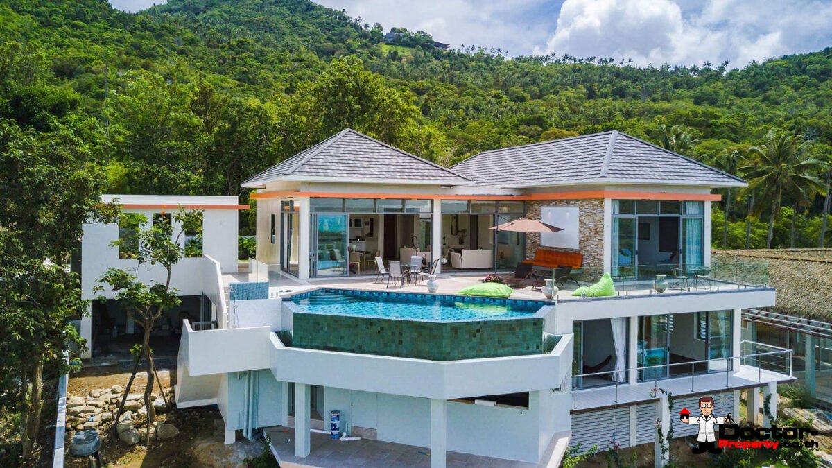 4 Bedroom Sea View Villa - Bophut - Koh Samui - for sale