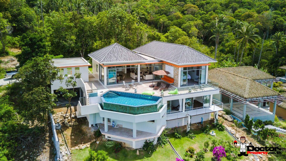 4 Bedroom Sea View Villa - Bophut - Koh Samui - for sale