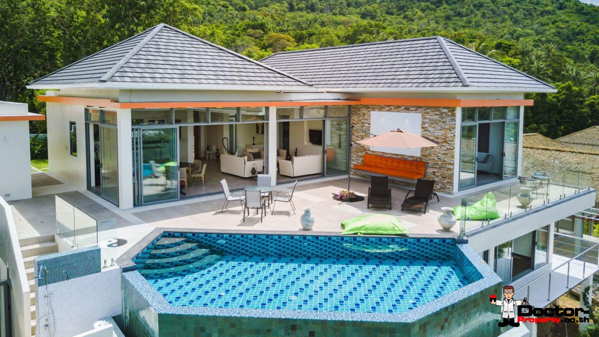 4 Bedroom Sea View Villa - Bophut - Koh Samui - for sale