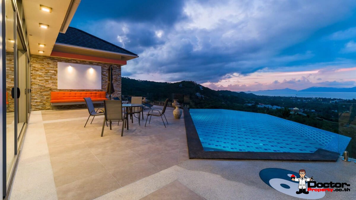 4 Bedroom Sea View Villa - Bophut - Koh Samui - for sale