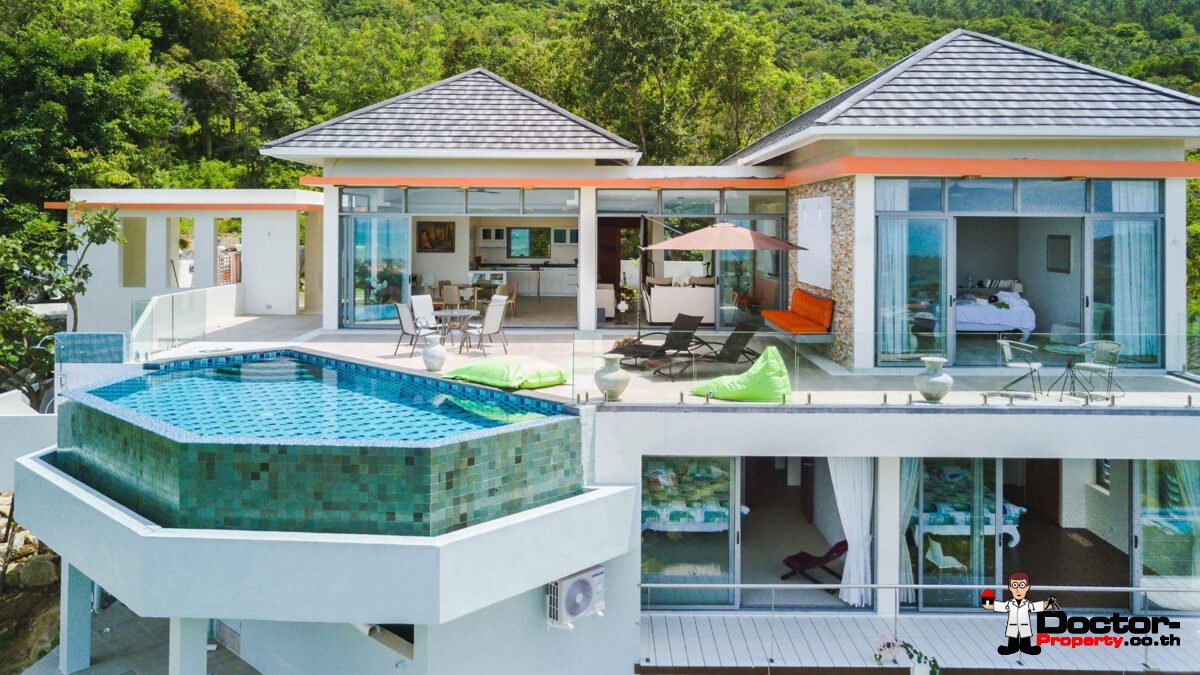 4 Bedroom Sea View Villa - Bophut - Koh Samui - for sale