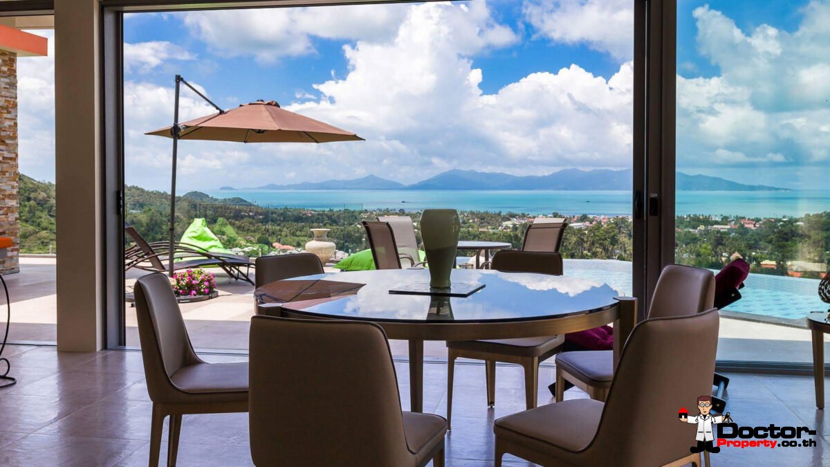 4 Bedroom Sea View Villa - Bophut - Koh Samui - for sale