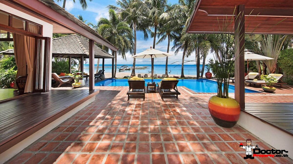 Fantastic 4 Bedroom Beachfront Villa - Laem Sor - Koh Samui - for sale