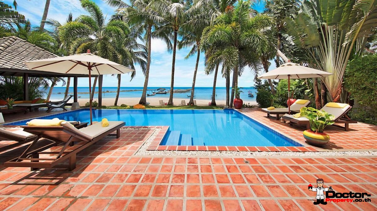 Fantastic 4 Bedroom Beachfront Villa - Laem Sor - Koh Samui - for sale