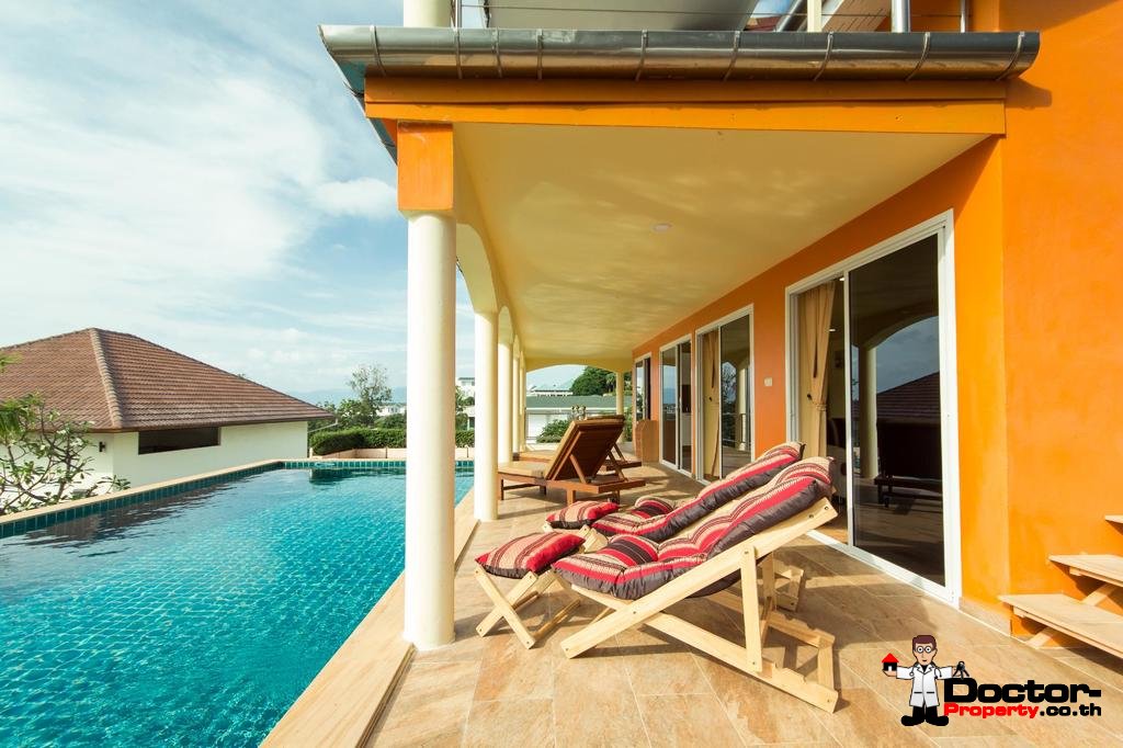 Fantastic Mediterranean Villa - 4 Bedrooms - Sea View - Plai Laem - Koh Samui - for sale