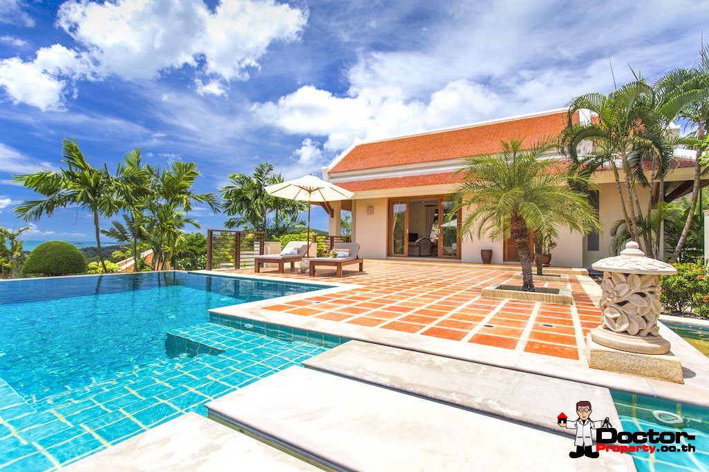 Palatial Thai Estate with Magnificent Sea views – Bo Phut, Koh Samui – For Sale