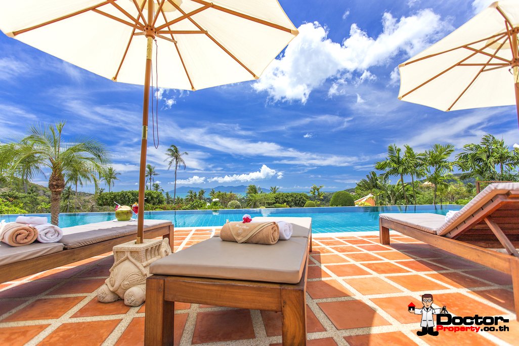 Palatial Thai Estate with Magnificent Sea views – Bo Phut, Koh Samui – For Sale