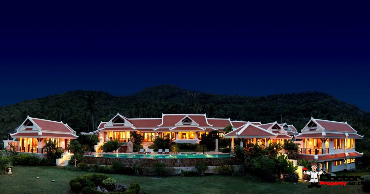 Palatial Thai Estate with Magnificent Sea views – Bo Phut, Koh Samui – For Sale