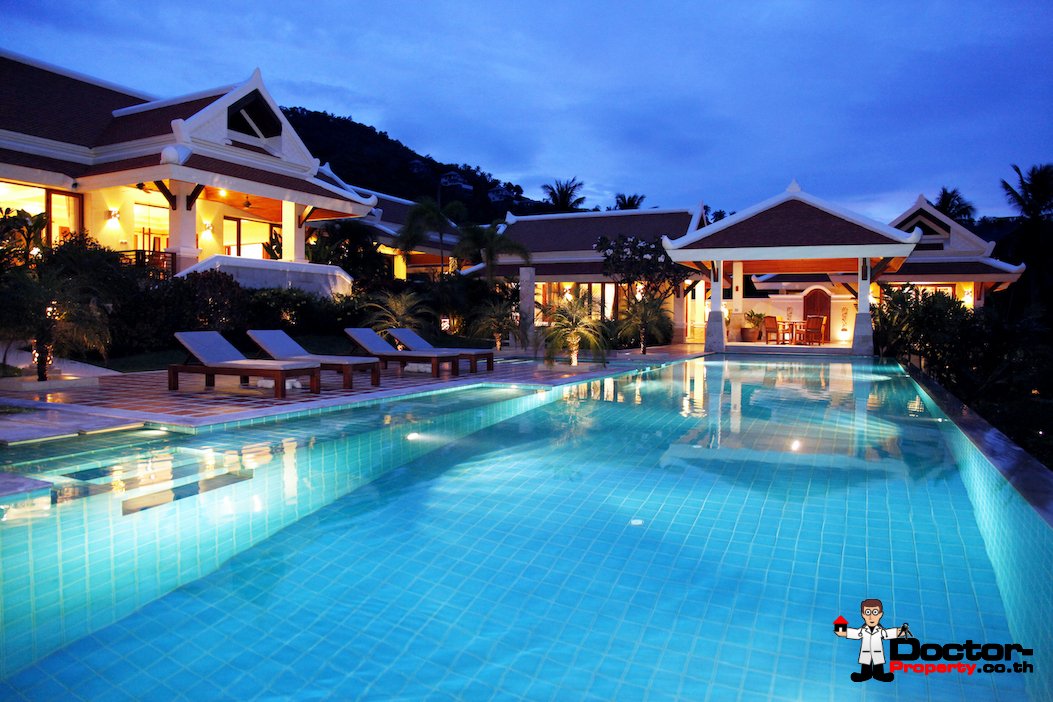 Palatial Thai Estate with Magnificent Sea views – Bo Phut, Koh Samui – For Sale