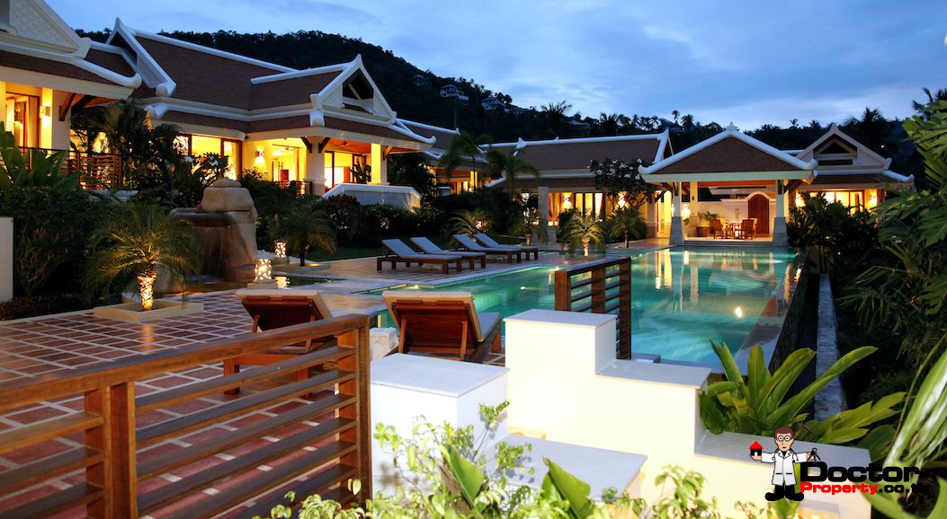 Palatial Thai Estate with Magnificent Sea views – Bo Phut, Koh Samui – For Sale