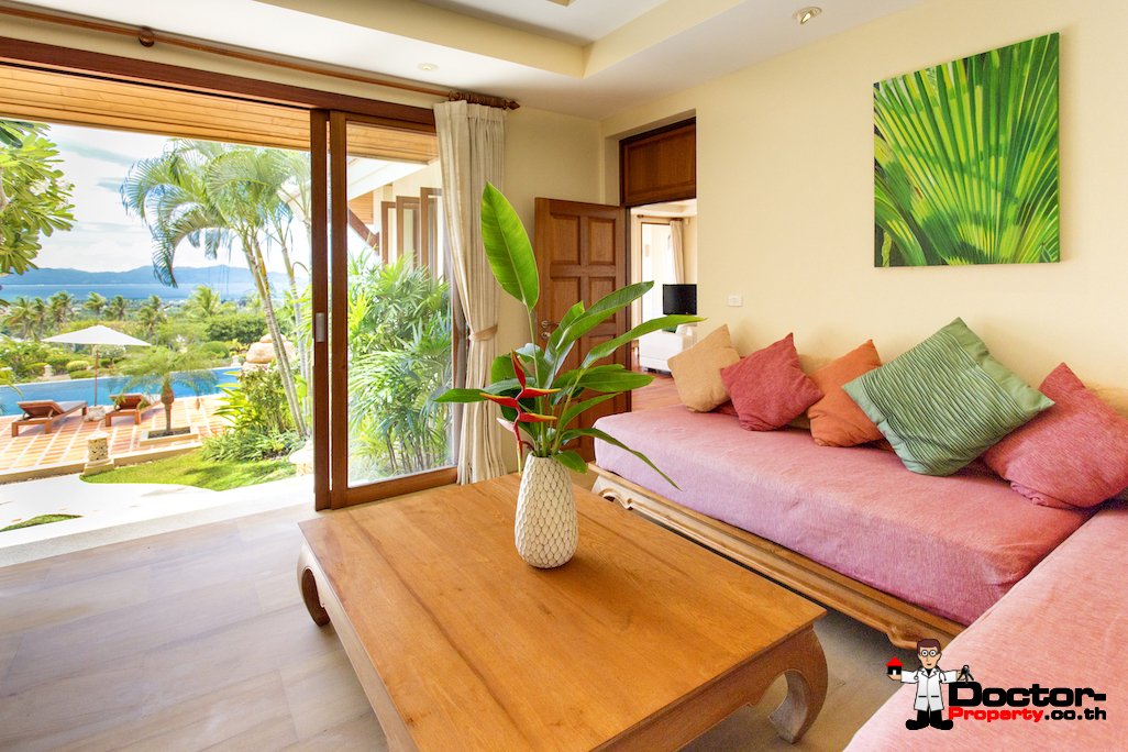 Palatial Thai Estate with Magnificent Sea views – Bo Phut, Koh Samui – For Sale