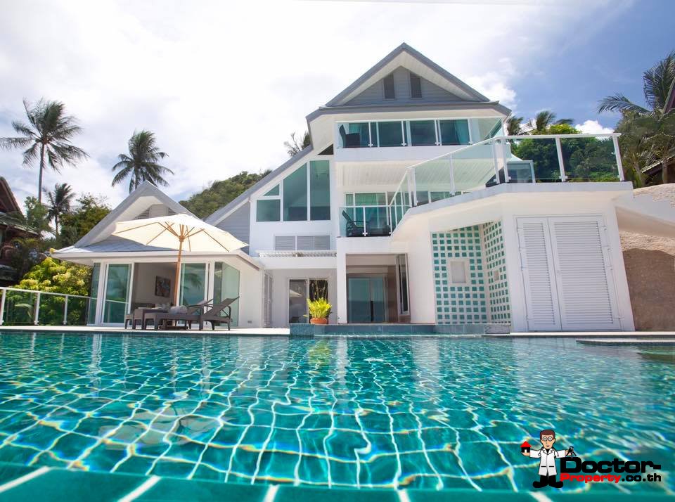 A 4 Bedroom Pool Villa with Stunning Seaview - Chaweng Noi, Koh Samui - For Sale