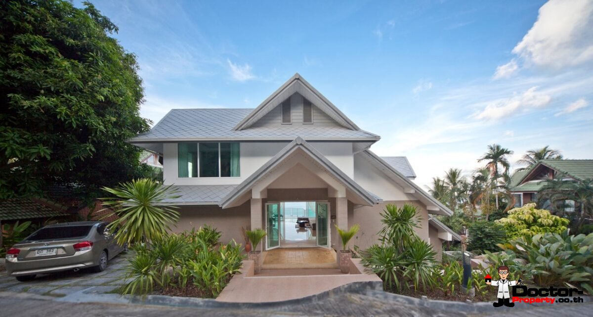 A 4 Bedroom Pool Villa with Stunning Seaview - Chaweng Noi, Koh Samui - For Sale
