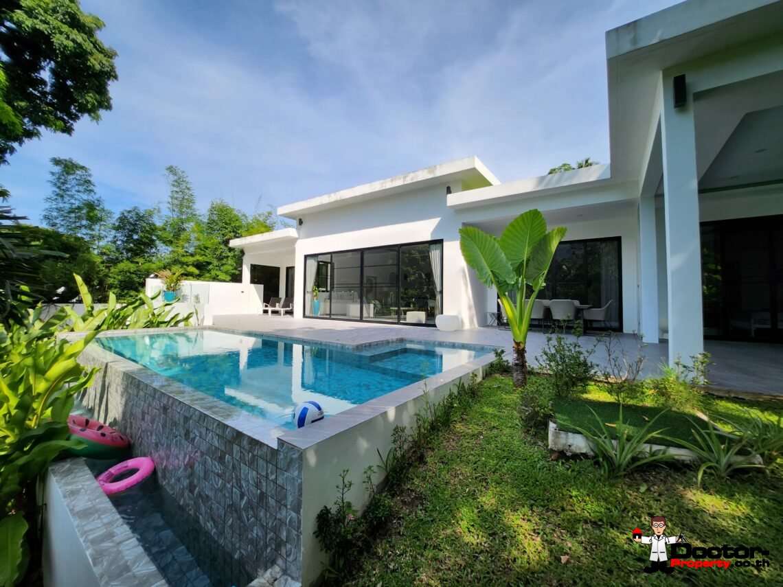 New 3 bedroom pool villa – Lamai Beach, Koh Samui – for sale