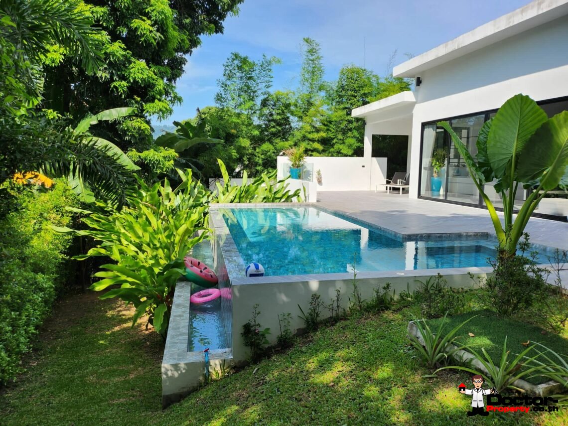 New 3 bedroom pool villa – Lamai Beach, Koh Samui – for sale