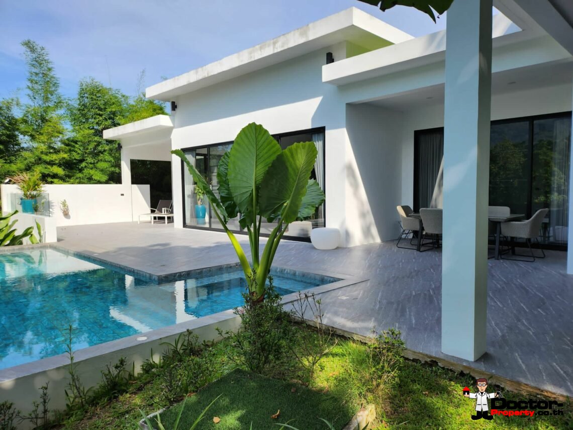 New 3 bedroom pool villa – Lamai Beach, Koh Samui – for sale