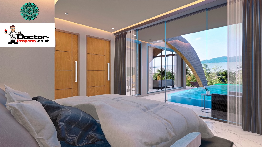 New 3 Bedroom Sea View Villa - Bang Por - Koh Samui - for sale