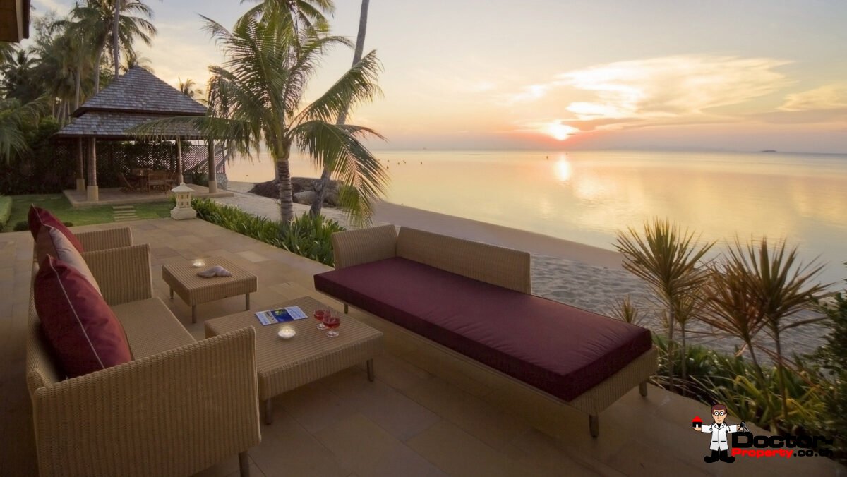 5 Bedroom Beachfront Pool Villa – Nathon, Koh Samui – For Sale