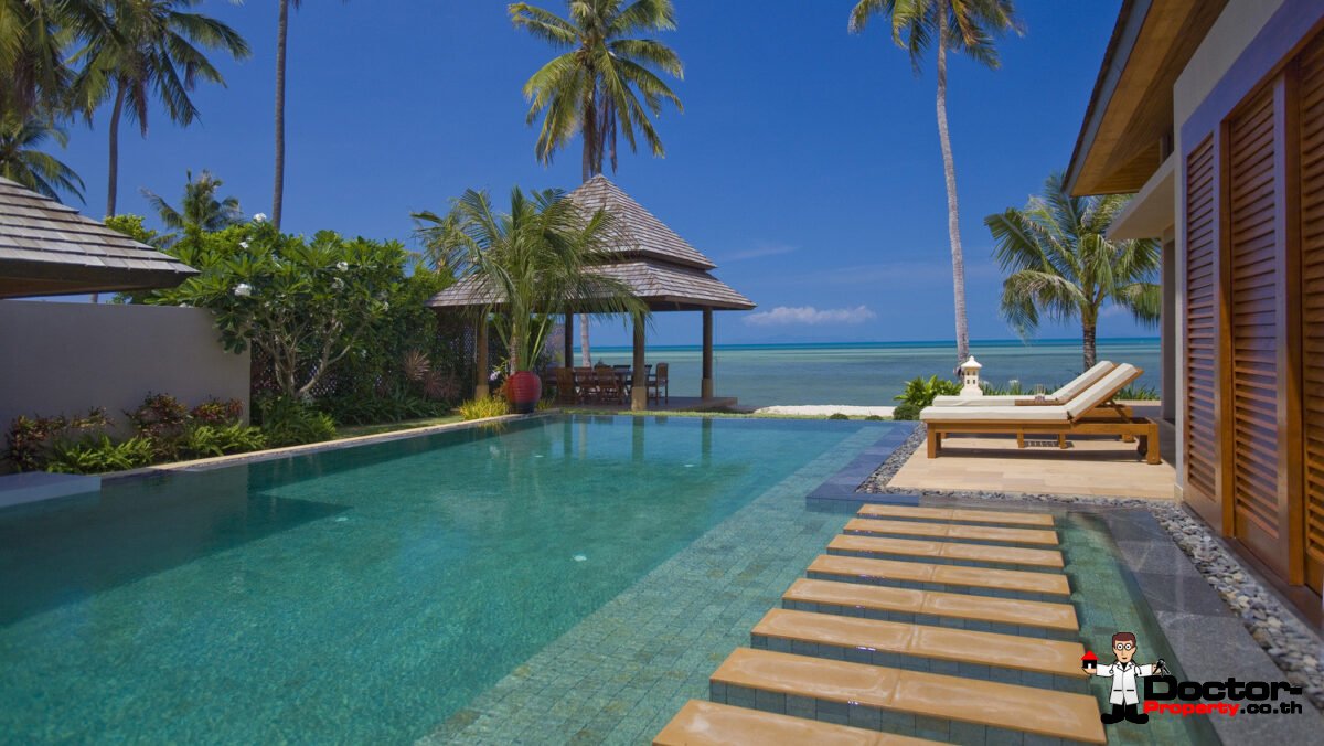 5 Bedroom Beachfront Pool Villa – Nathon, Koh Samui – For Sale