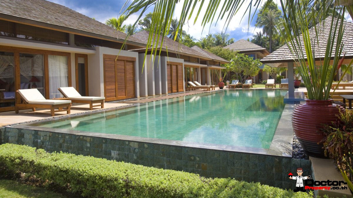 5 Bedroom Beachfront Pool Villa – Nathon, Koh Samui – For Sale