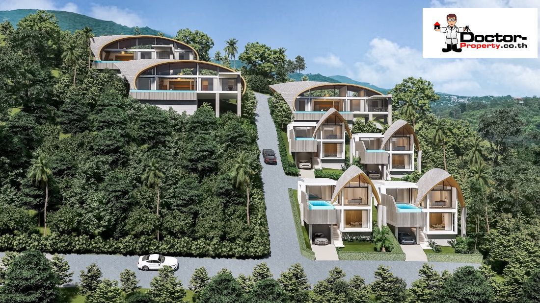 Stunning 3 Bedroom Sea View Villa – Bang Por – Koh Samui – for sale