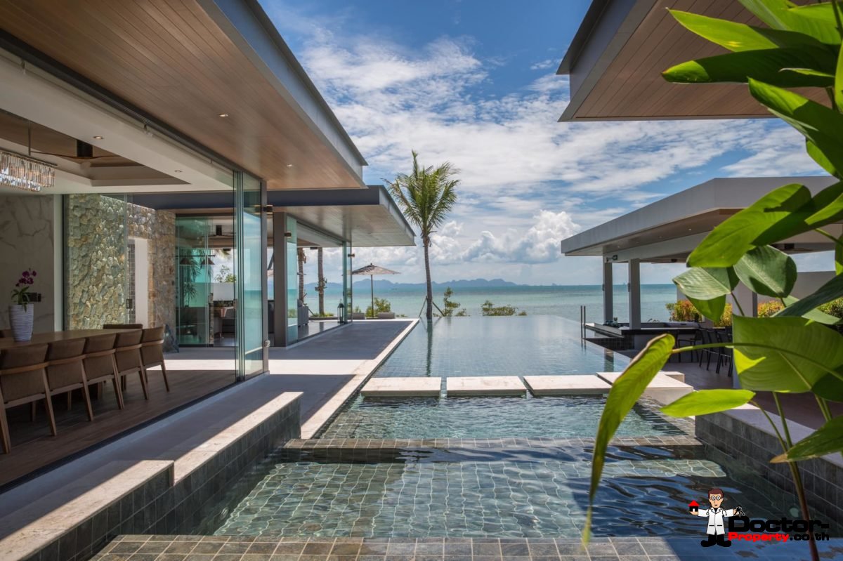 New 7 Bedroom Beachfront Villa – Laem Sor, Koh Samui – For Sale