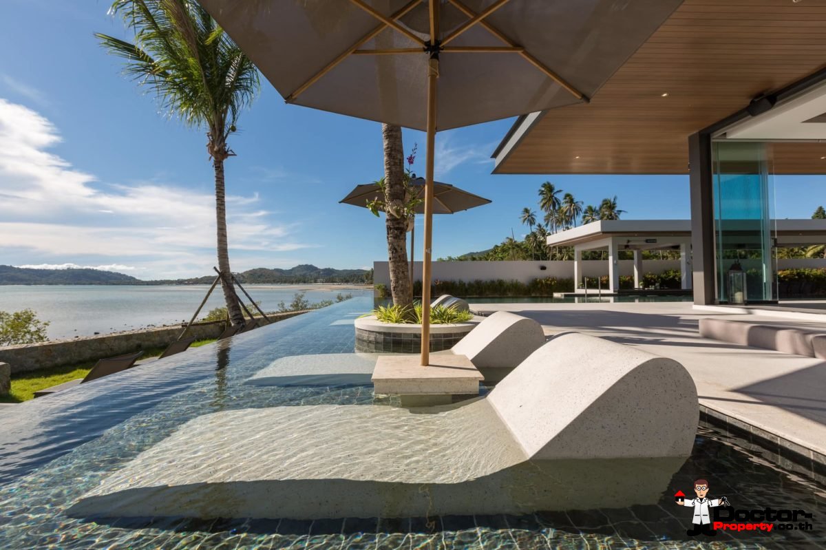New 7 Bedroom Beachfront Villa – Laem Sor, Koh Samui – For Sale