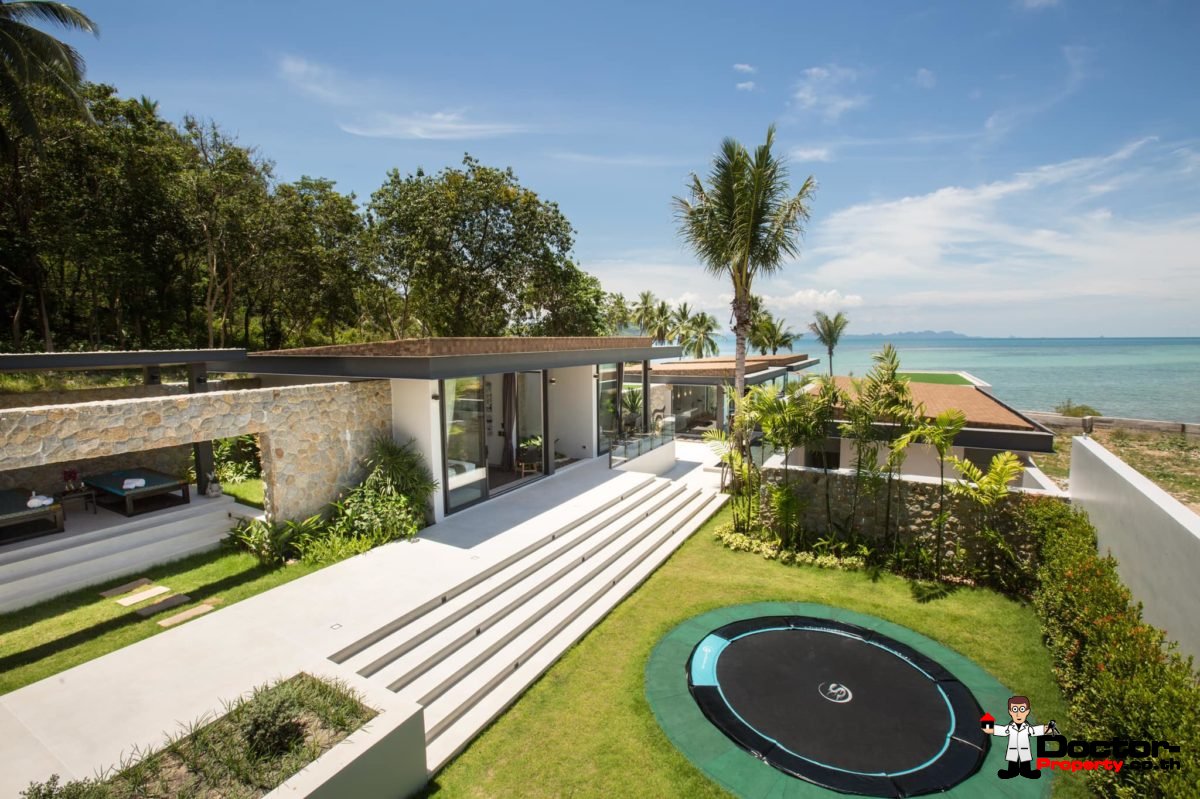 New 7 Bedroom Beachfront Villa – Laem Sor, Koh Samui – For Sale