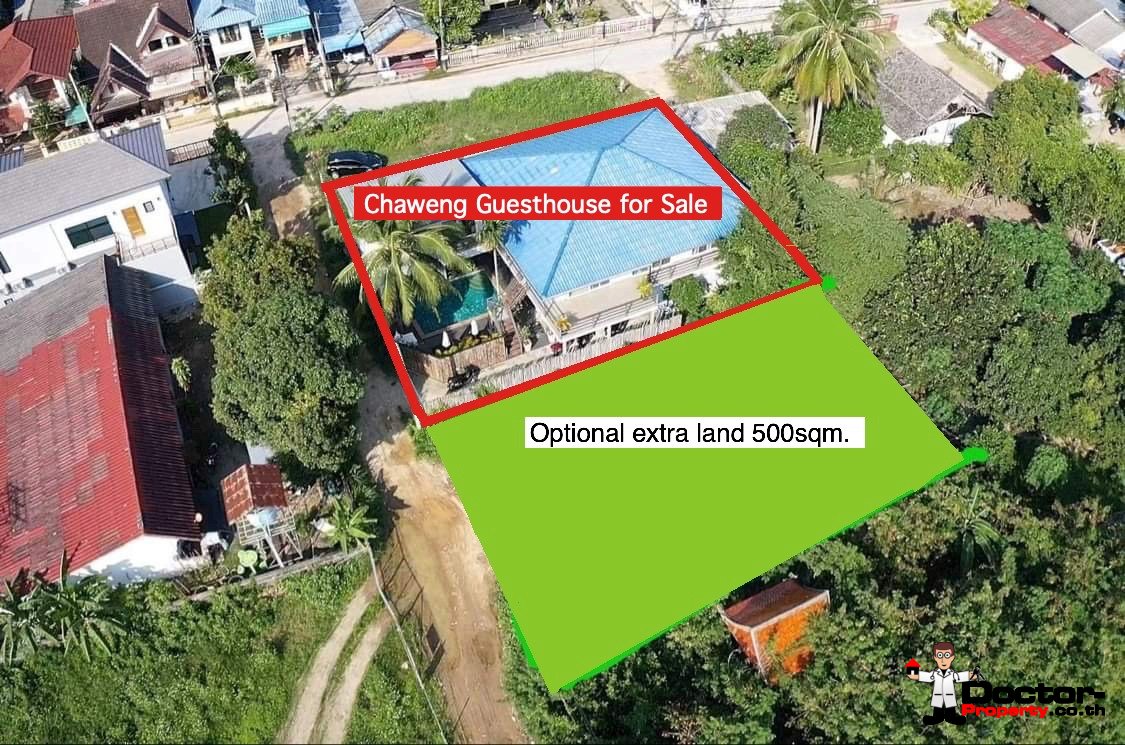 11 Bed Boutique Guesthouse – Chaweng, Koh Samui – For Sale