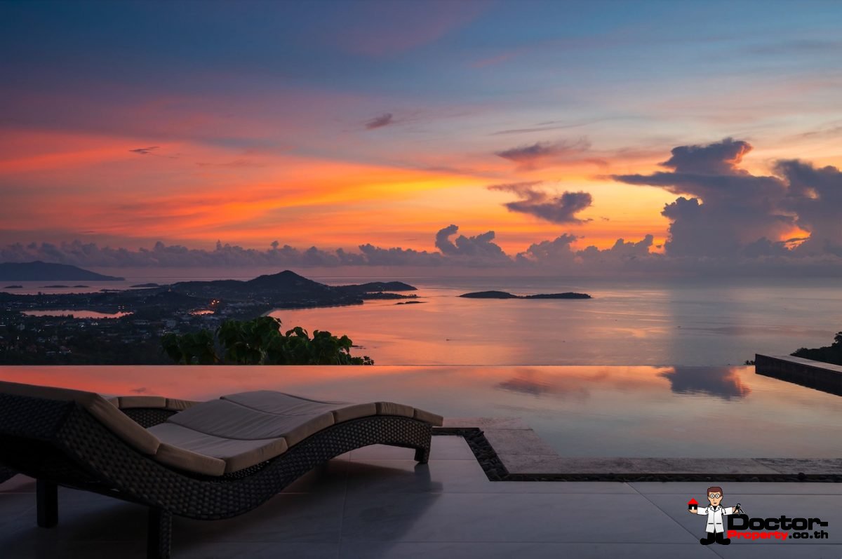 Fantastic 4 Bedroom Sea View Villa – Lamai – Koh Samui – for sale