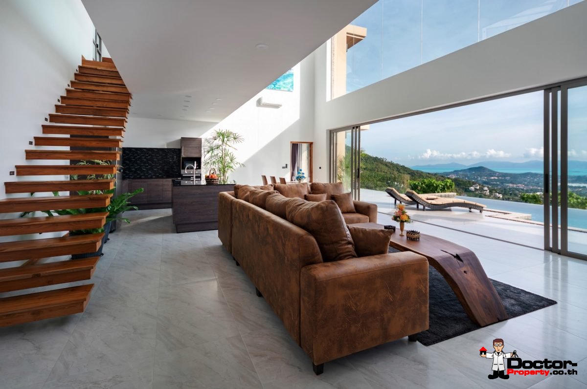 Fantastic 4 Bedroom Sea View Villa – Lamai – Koh Samui – for sale