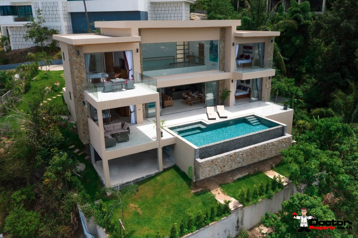 Fantastic 4 Bedroom Sea View Villa – Lamai – Koh Samui – for sale