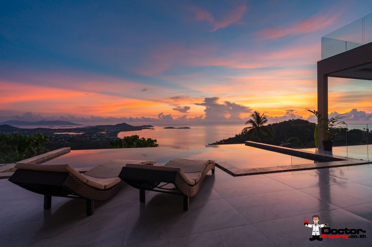 Fantastic 4 Bedroom Sea View Villa – Lamai – Koh Samui – for sale