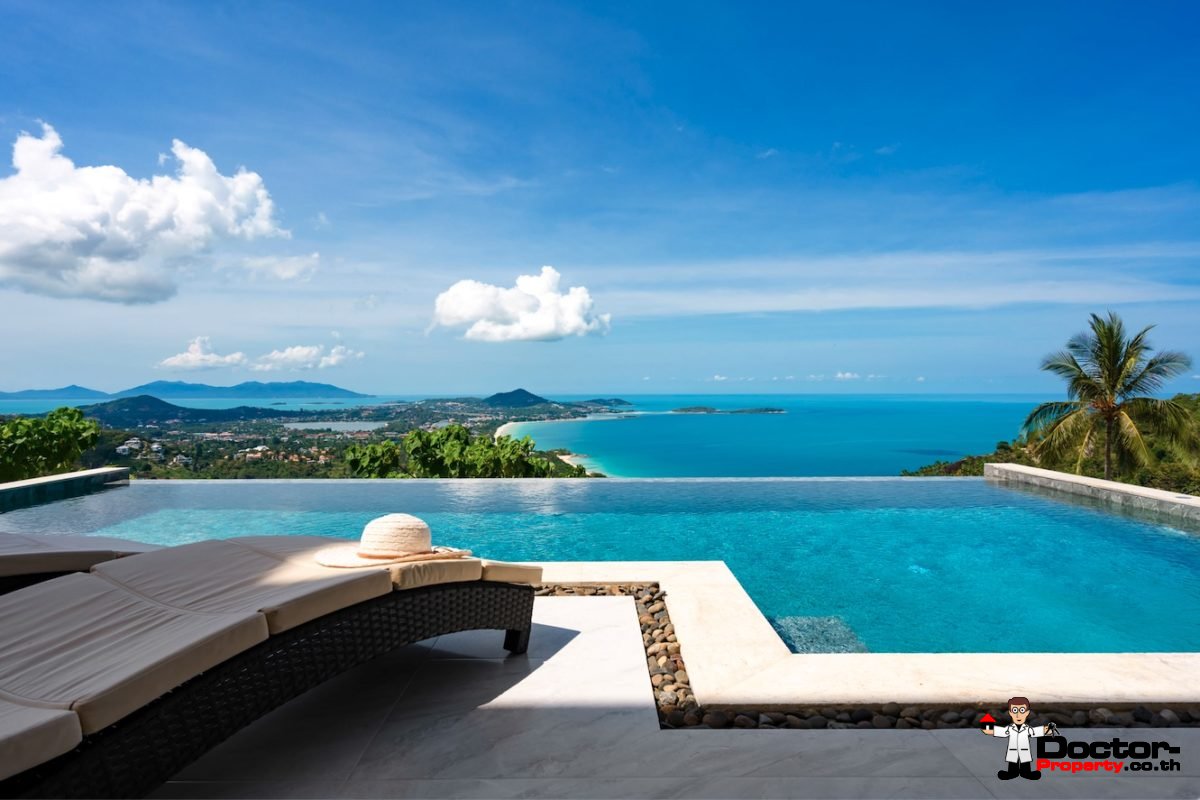Fantastic 4 Bedroom Sea View Villa – Lamai – Koh Samui – for sale