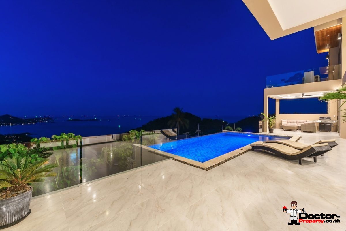 Fantastic 4 Bedroom Sea View Villa – Lamai – Koh Samui – for sale