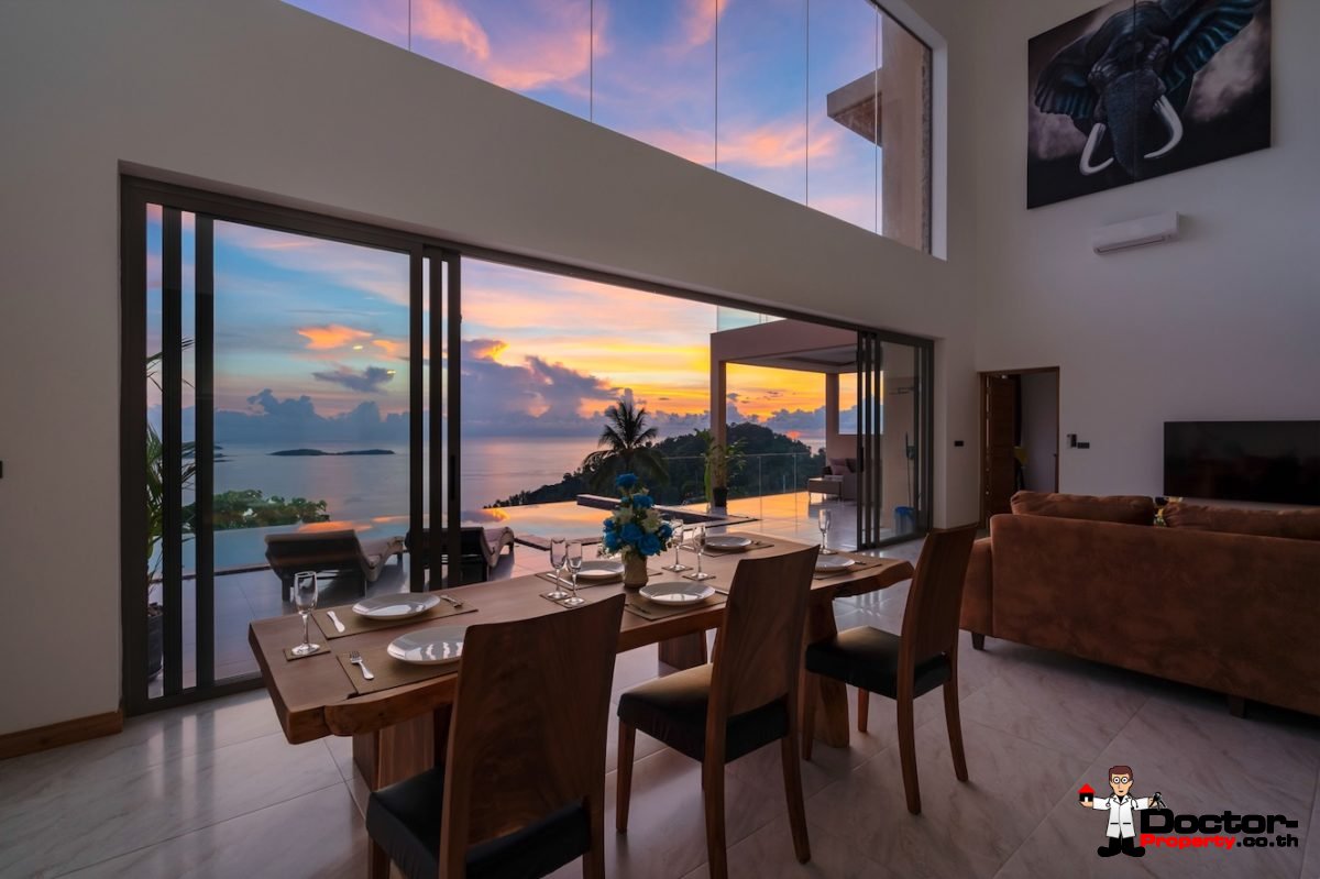 Fantastic 4 Bedroom Sea View Villa – Lamai – Koh Samui – for sale