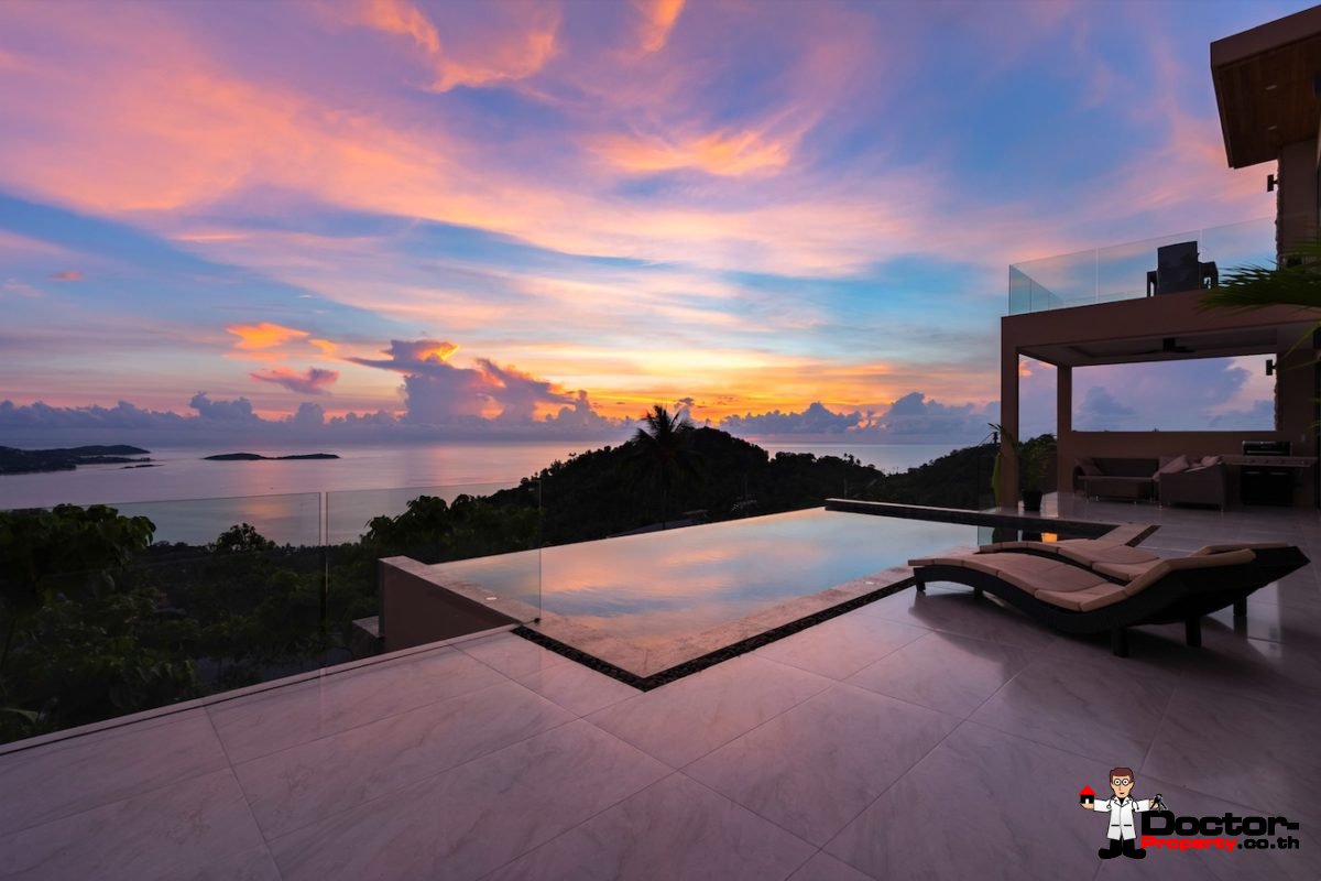 Fantastic 4 Bedroom Sea View Villa – Lamai – Koh Samui – for sale