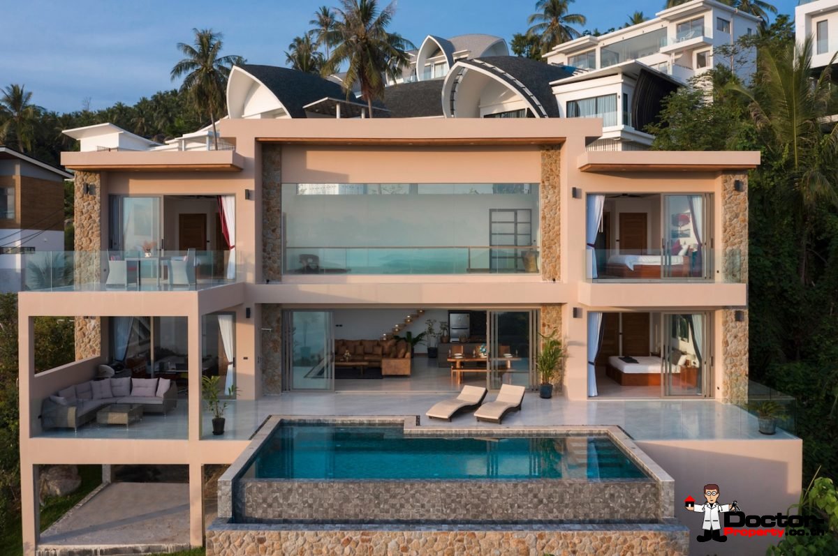 Fantastic 4 Bedroom Sea View Villa – Lamai – Koh Samui – for sale