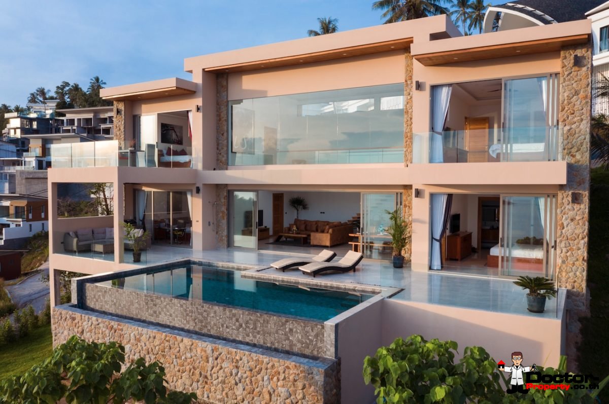 Fantastic 4 Bedroom Sea View Villa – Lamai – Koh Samui – for sale