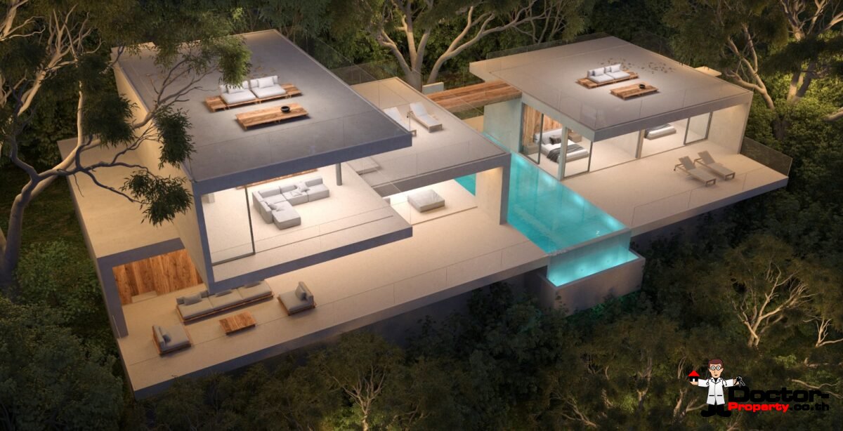 New 3 Bedroom Designer Villa – Stunning Sea Views – Chaweng Noi – Koh Samui – for sale