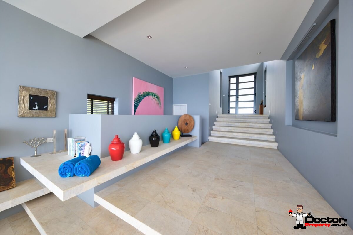 Modern 4 Bed Villa with Stunning Views in Private Estate – Choeng Mon, Koh Samui – For Sale