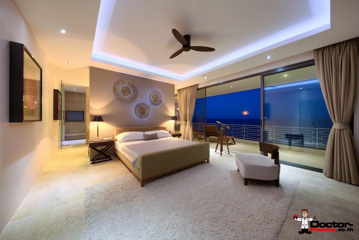 Modern 4 Bed Villa with Stunning Views in Private Estate – Choeng Mon, Koh Samui – For Sale