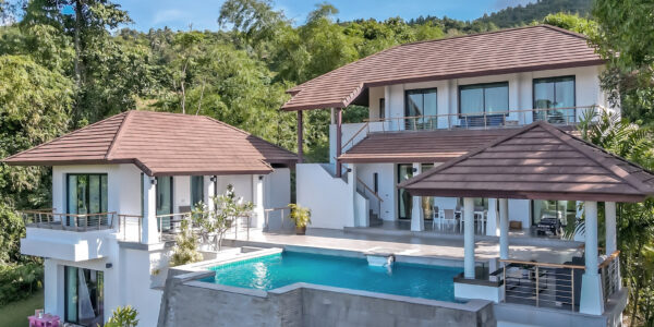 3 Bedroom Pool Villa with Sea view – Mae Nam, Koh Samui – For Sale